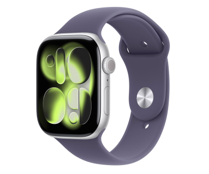 Smartwatch APPLE Watch Series 11 GPS + Cellular 42mm Aluminiowa koperta (srebrny)/ Sportowy pasek (księżycowa poświata) - rozmiar S/M